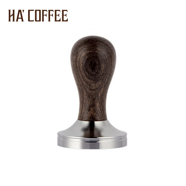 Hot Sale Rosewood Barista Tamper Tools 51mm 54mm 58mm Espresso Stainless Steel Coffee Tamper with Rosewood Handle