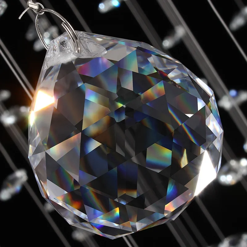 Factory Wholesale Clear crystal chandelier 3 pcs14mm pendant +40mm crystal ball  parts for wedding decoration