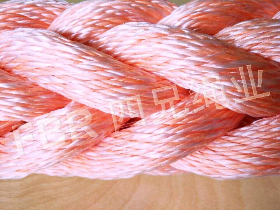 Colorful quality mixed ropes customized in floating or sinking PP/PES Mixed ropes mooring hawser