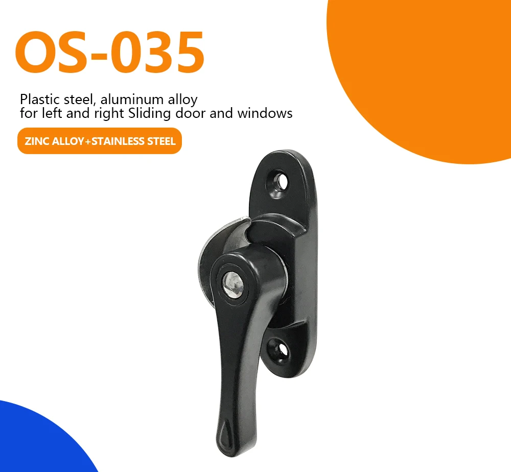 Wholesale Easy To Install UPVC Sliding Security Drop Shape Casement Window Crescent Locks