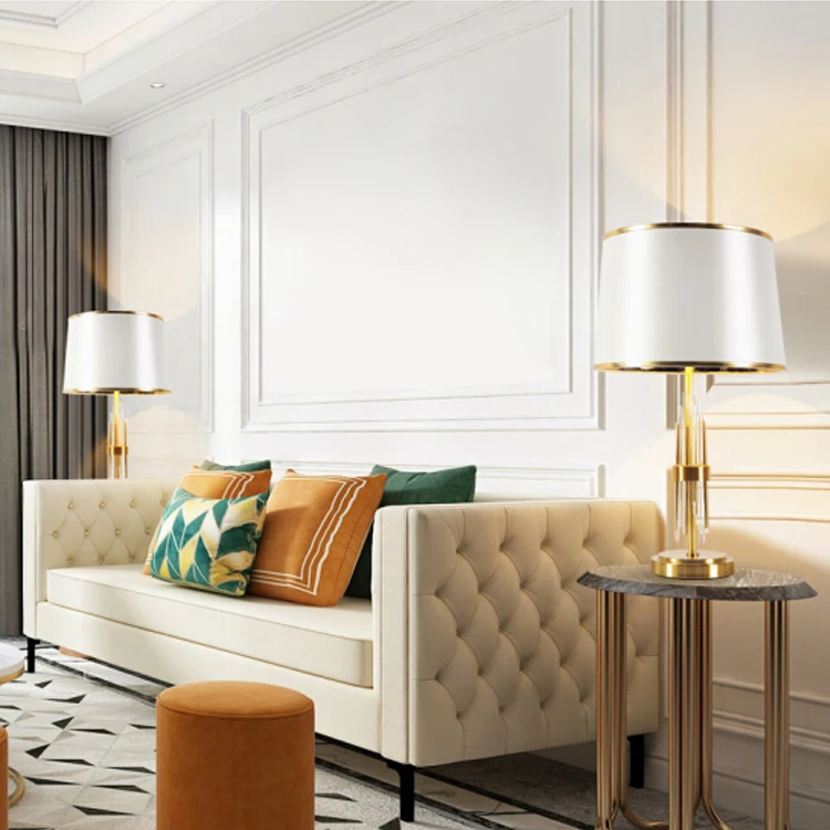 Fashion Classic Living Room Bedroom Crystal Desk table lamps home decor modern