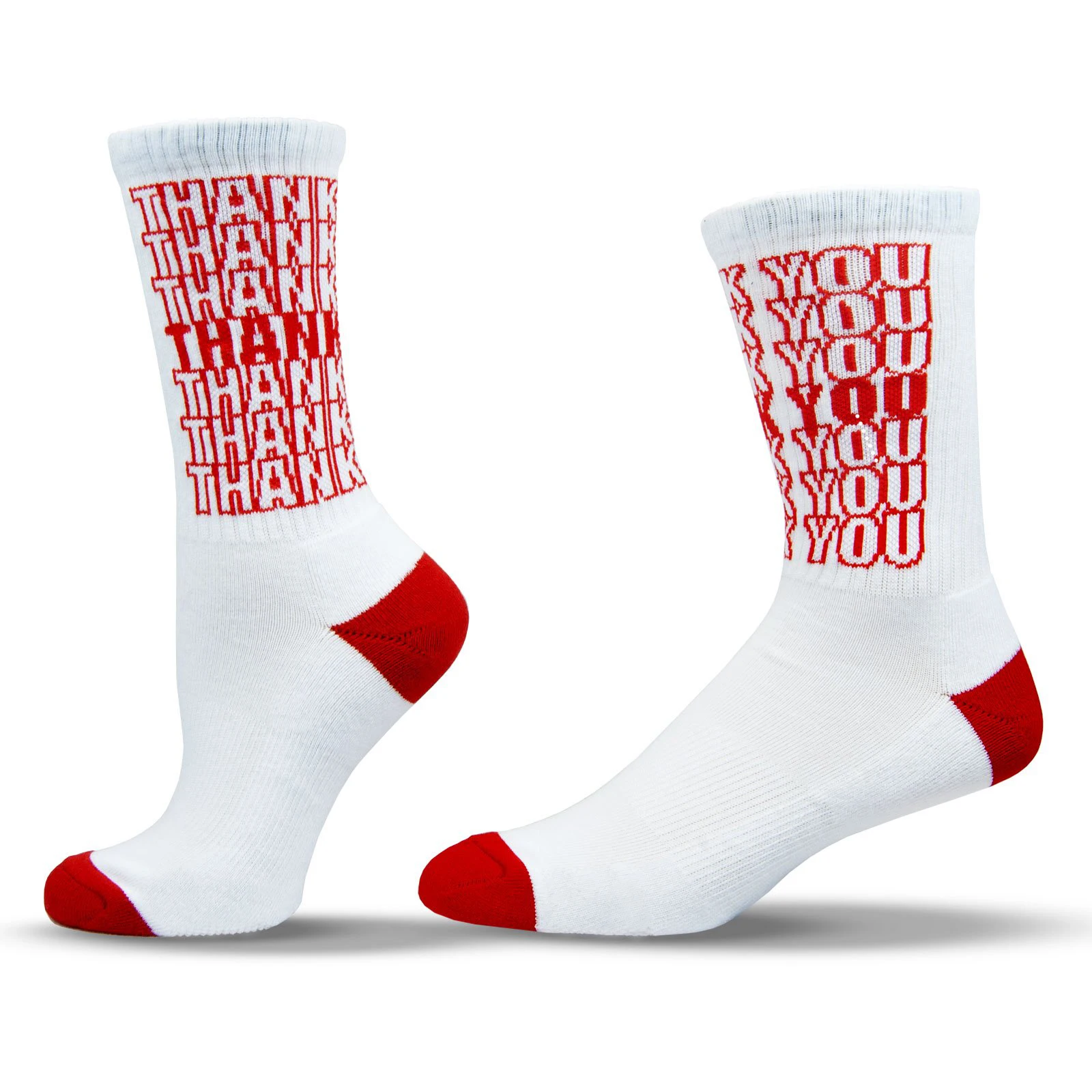 
Custom funny saying knitting word letter socks cotton crew athletic sock 