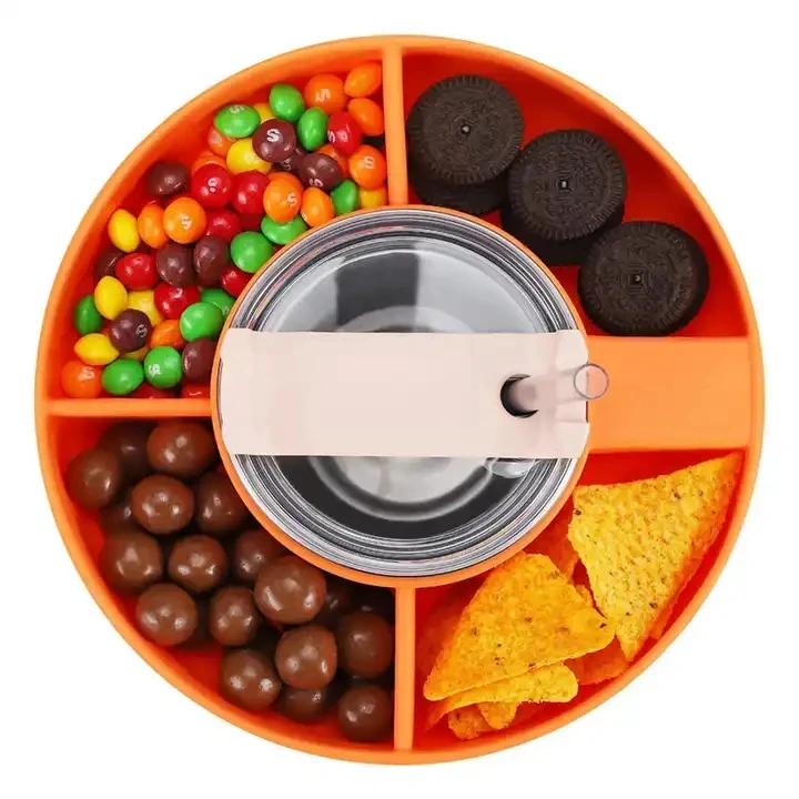 New Hot Food Grade Silicone For Stanly Cup Stadium Tumbler With Snack Bow