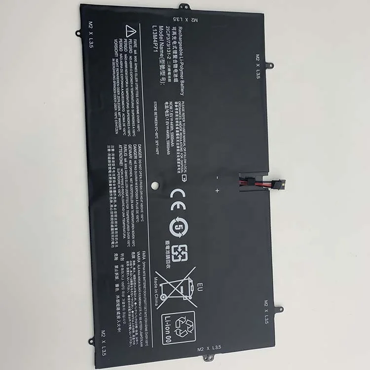 Wholesale 7.6V 44Wh L13M4P71 L14L4P71 2ICP3/73/131-2  Replacement Laptop Battery for Lenovo Yoga 3 Pro-1370 Series Notebook 4 C0
