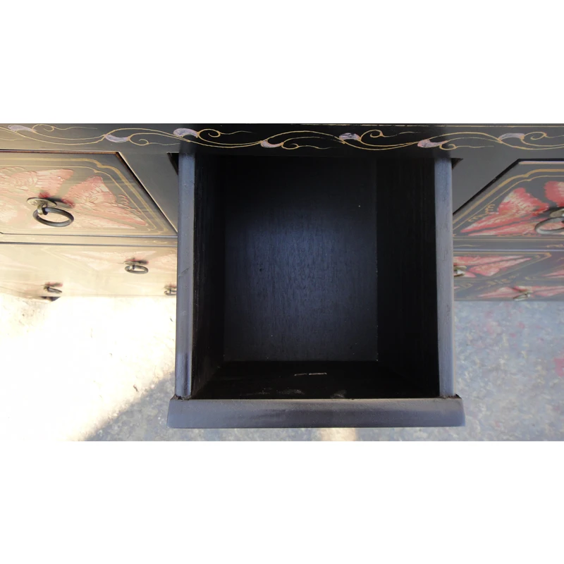 Chinese classic vintage style reclaimed wood hand natural antique Painting Cd Cabinet