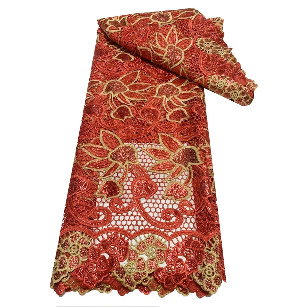 Beautifical dress lace materials african polyester guipure lace fabric wholesale bridal wedding cords fabric ML38G365