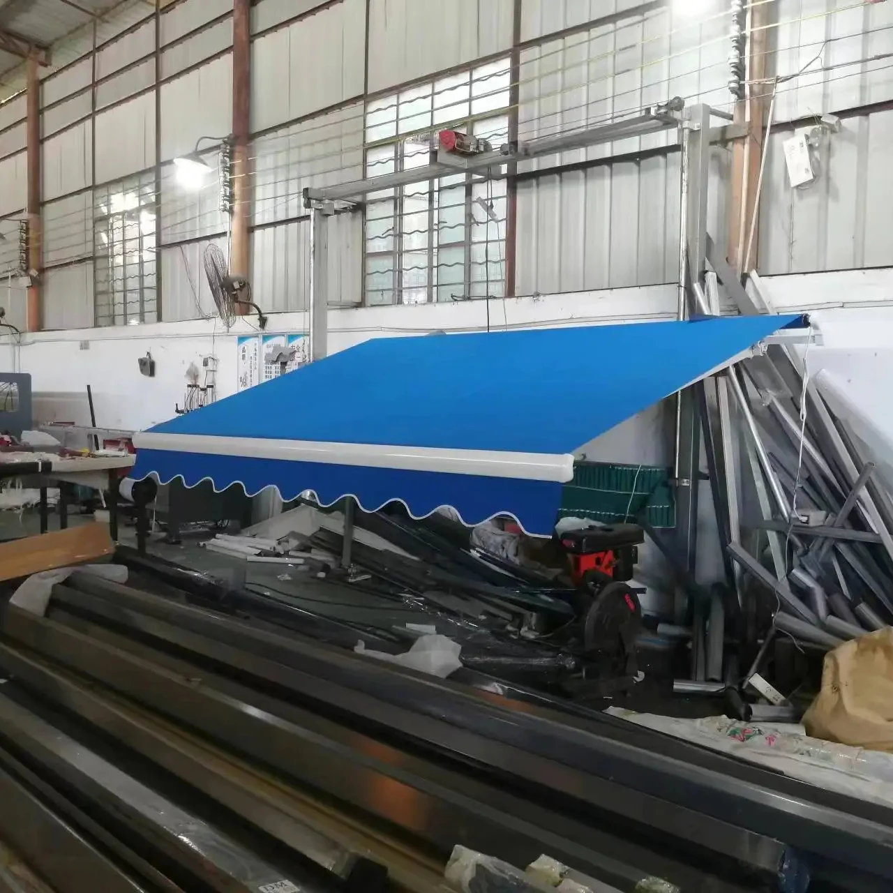 Открытый ручной Алюминиевый оконный тент Балкон Выдвижной Тент