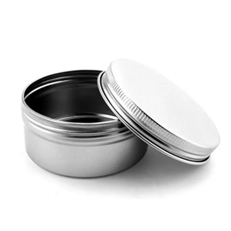 
factory wholesale fast delivery stock aluminium candle tin can with lid 