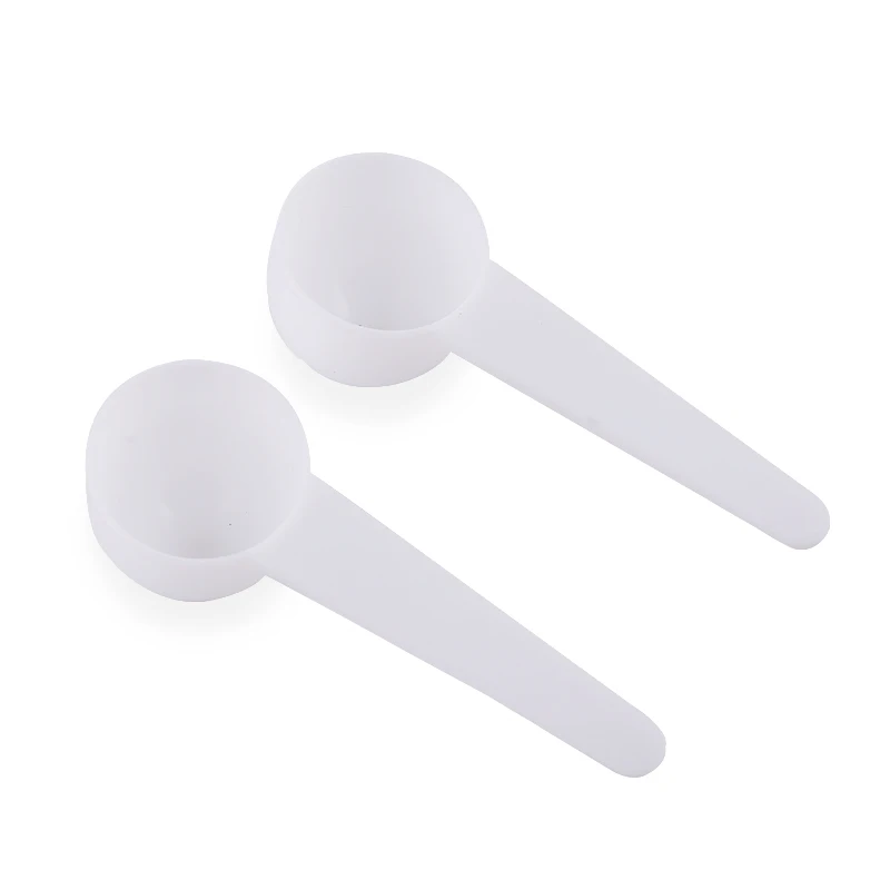 White color medicine powder measuring spoon 20ml cosmetic spoon for powder