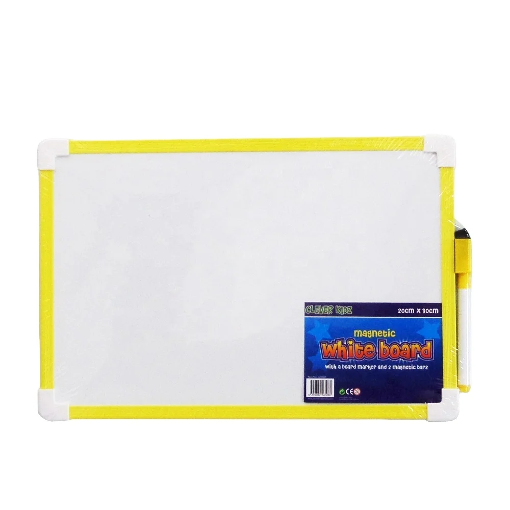Mini 30x20cm colorful plastic frame magic whiteboard for kids with a board marker and 2 magnetic bars (60645750622)