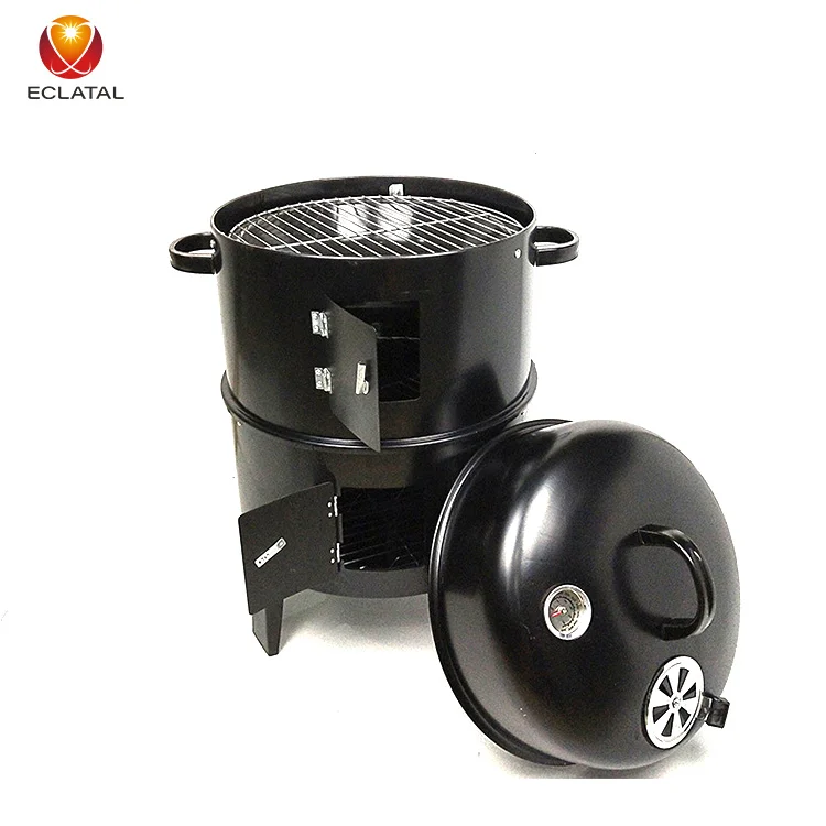 Multifunction Vertical Meat Smoker Wood Burning Charcoal Barbecue Oven Grill