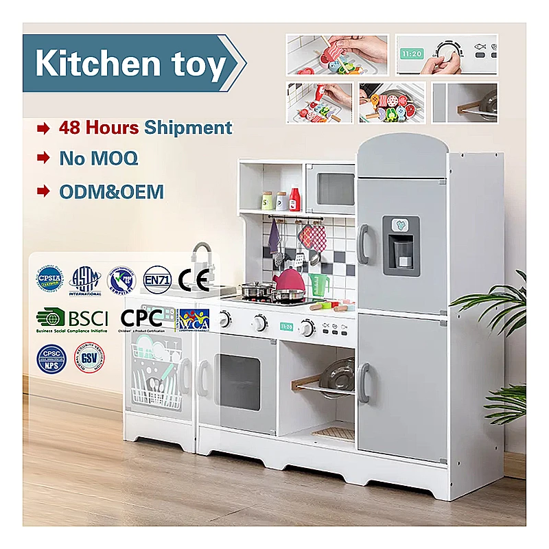 Newest Wooden Kids Pretend Play ToySimulation Cooking  Set  Toy Wood Kitchen Baby Toys Sets Toy