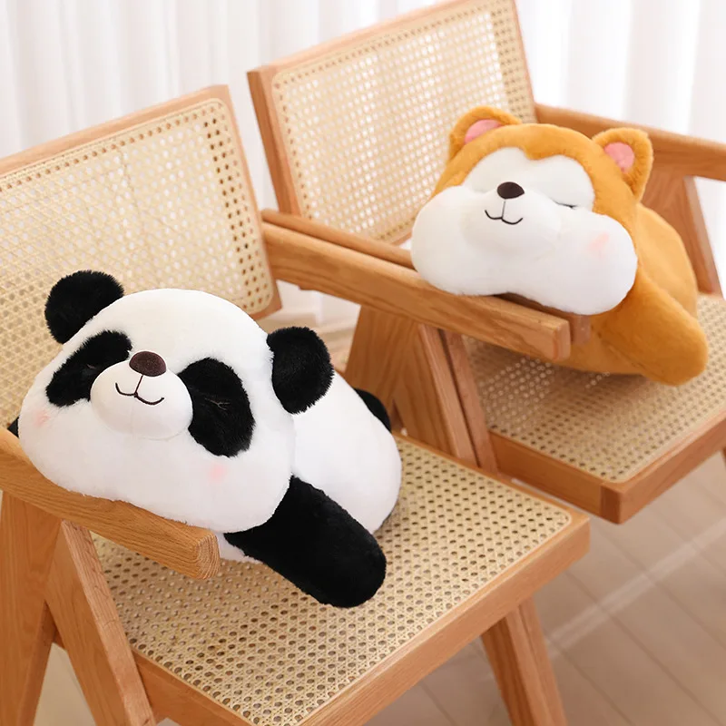 Factory Wholesale Cute Soft Husky Dog Panda Pig Stuffed Animals Plush Pillow for Kids Adults