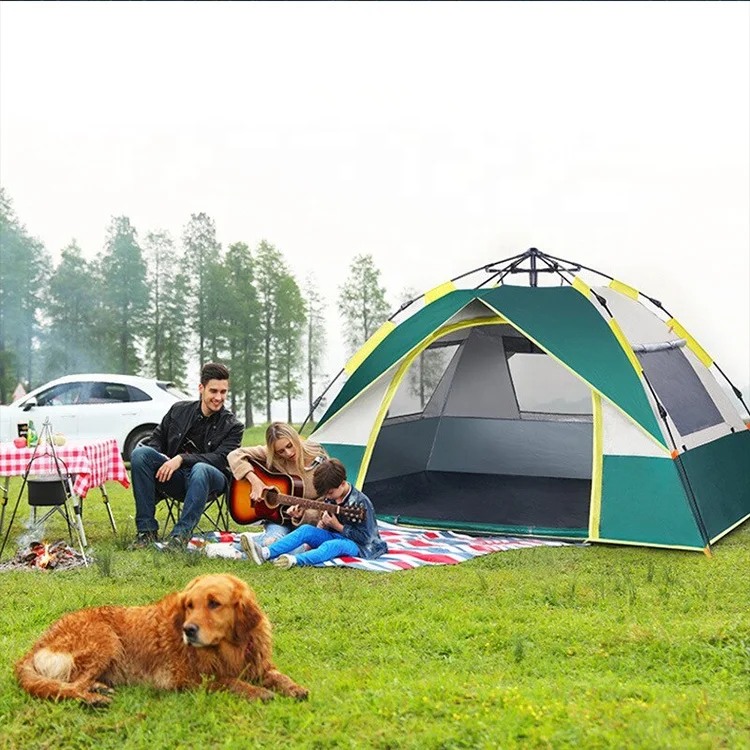 Curve For 4 People Waterproof Camp Tent Outdoor Tents Big Campaign Camp Tent Large