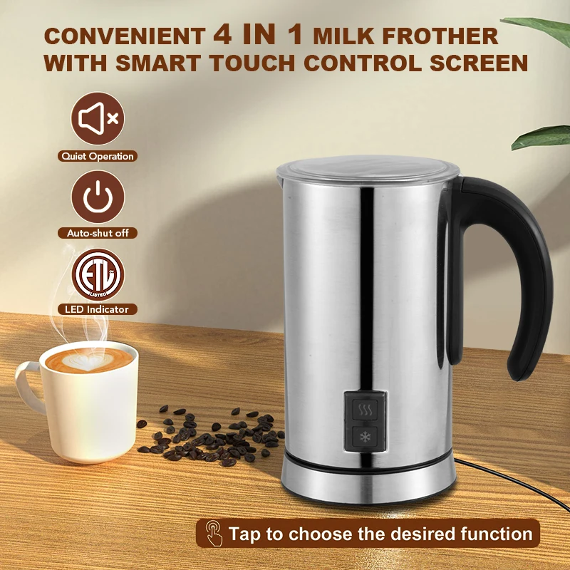 Kitchen Automatic Steam Milk Frother and Heater soft foam Mini Electric Frother Milk Machine for Coffee