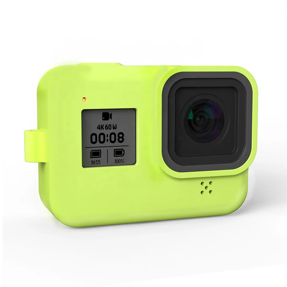 
4 Color Anti-fall Protective Case Body Silicone Case For Go Pros Hero8 Black Accessories 