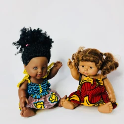 2021 Hot selling Black Doll African Girl Baby Doll for Kids Fashion Play Doll 12inch Perfect for Birthday Christmas Gift