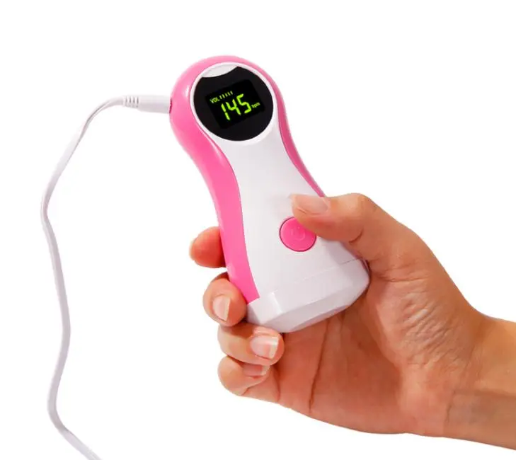 Medical Battery Led Display Digital Heart Rate Ultrasound Prenatal Baby dopler Ultrasonic Portable Pocket Fetal Doppler