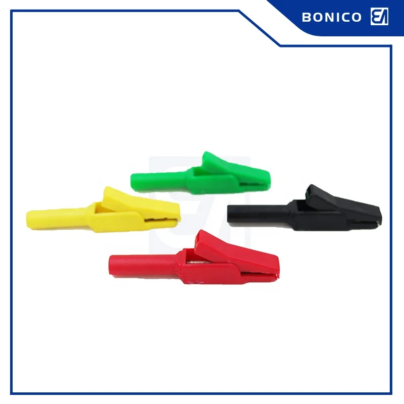 8A 58MM High Quality Nylon Pure Copper Insulated Test Small Alligator Clip