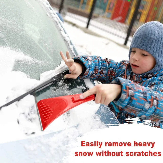 Durable Plastic Ice Scraper Long Foam Handle  Ice Scraper