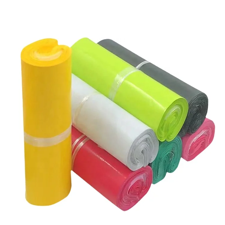 White Thick Express Packing Bag Wholesale Colored Goods Bag Big Size Luxury Plastic Clothing Packing Logistics Bags For Shopping