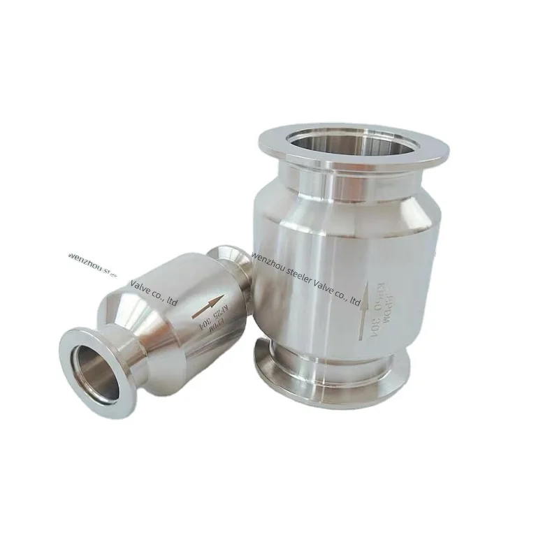 Fine Stainless steel SS304 Food grade vacuum control check valve