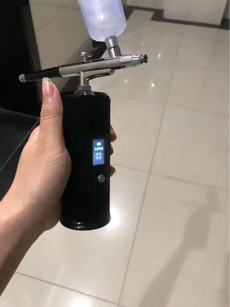 LCD Display Pressure 3 Gears PSI Beauty Equipment Nail Airbrush Kit Mini Aerografo Make Up System