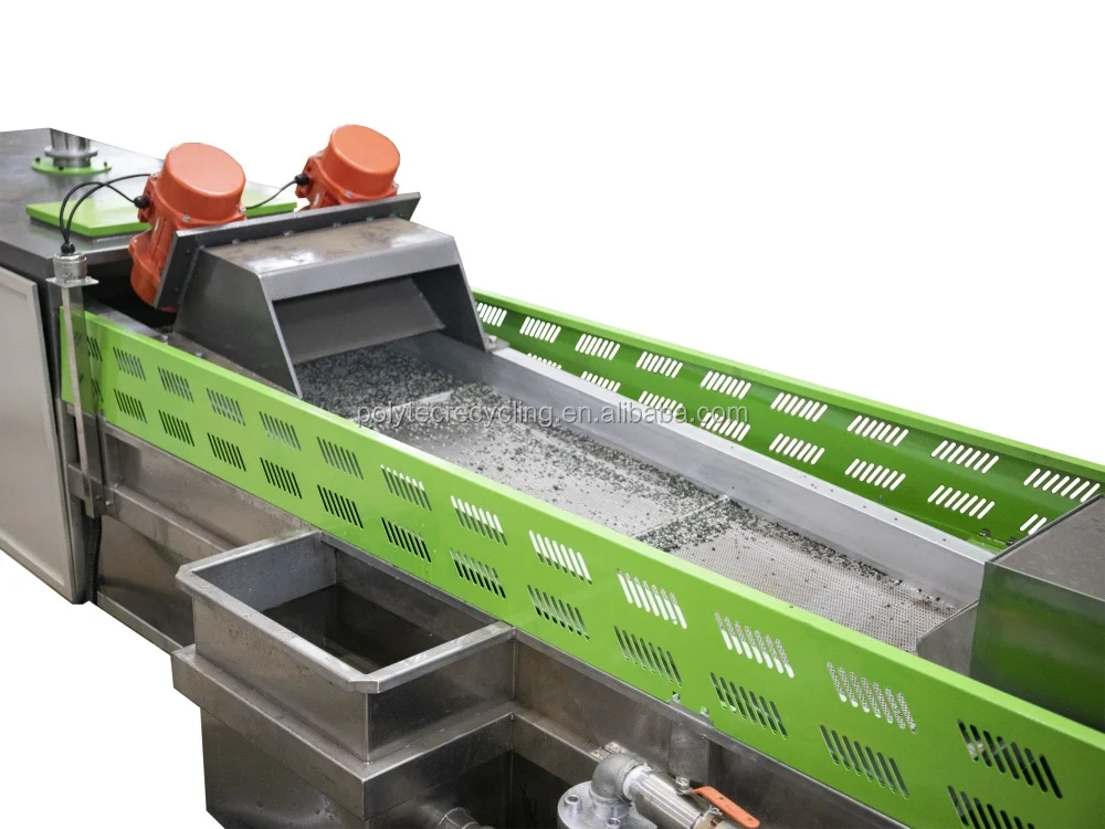 Automatic plastic pelletizing machine PE PP flakes recycling machine plastic recycling equipment
