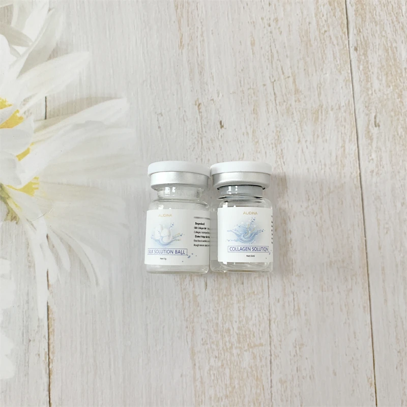 K OEM/ODM Silk Protein Thread Ball Face Serum Narrowing Pores Anti-Aging Repair Sun-damaged Skin Active Thread Ball Skin Care