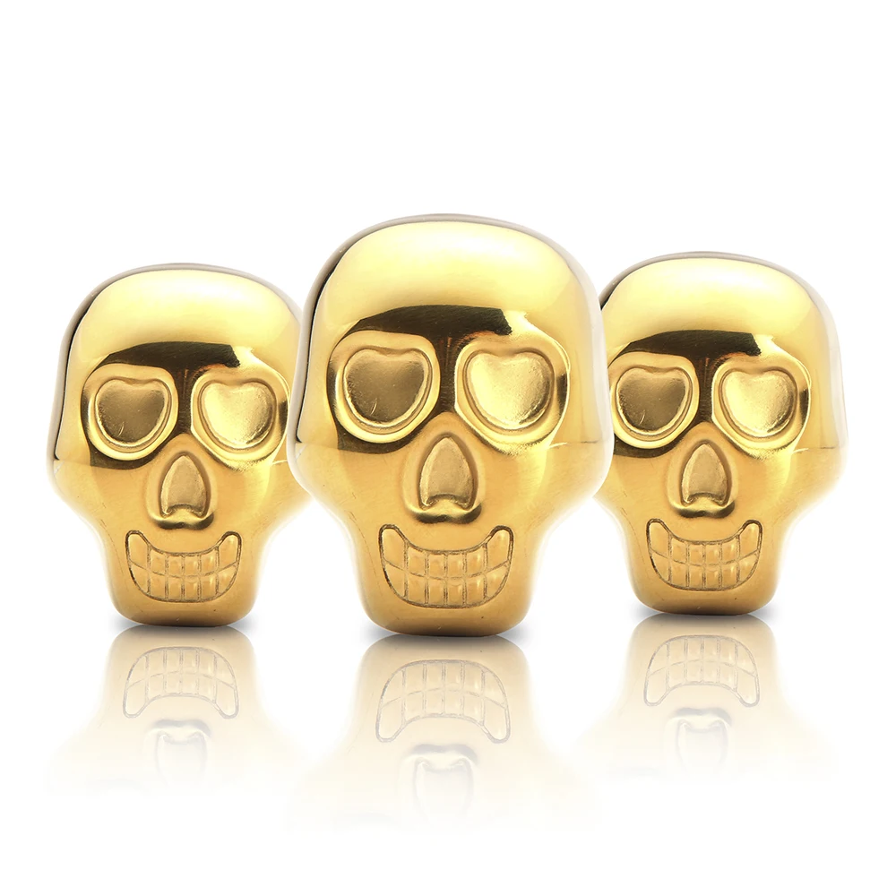 Custom engraved frozen stone instant chilling drinks without dilution skull whisky stone