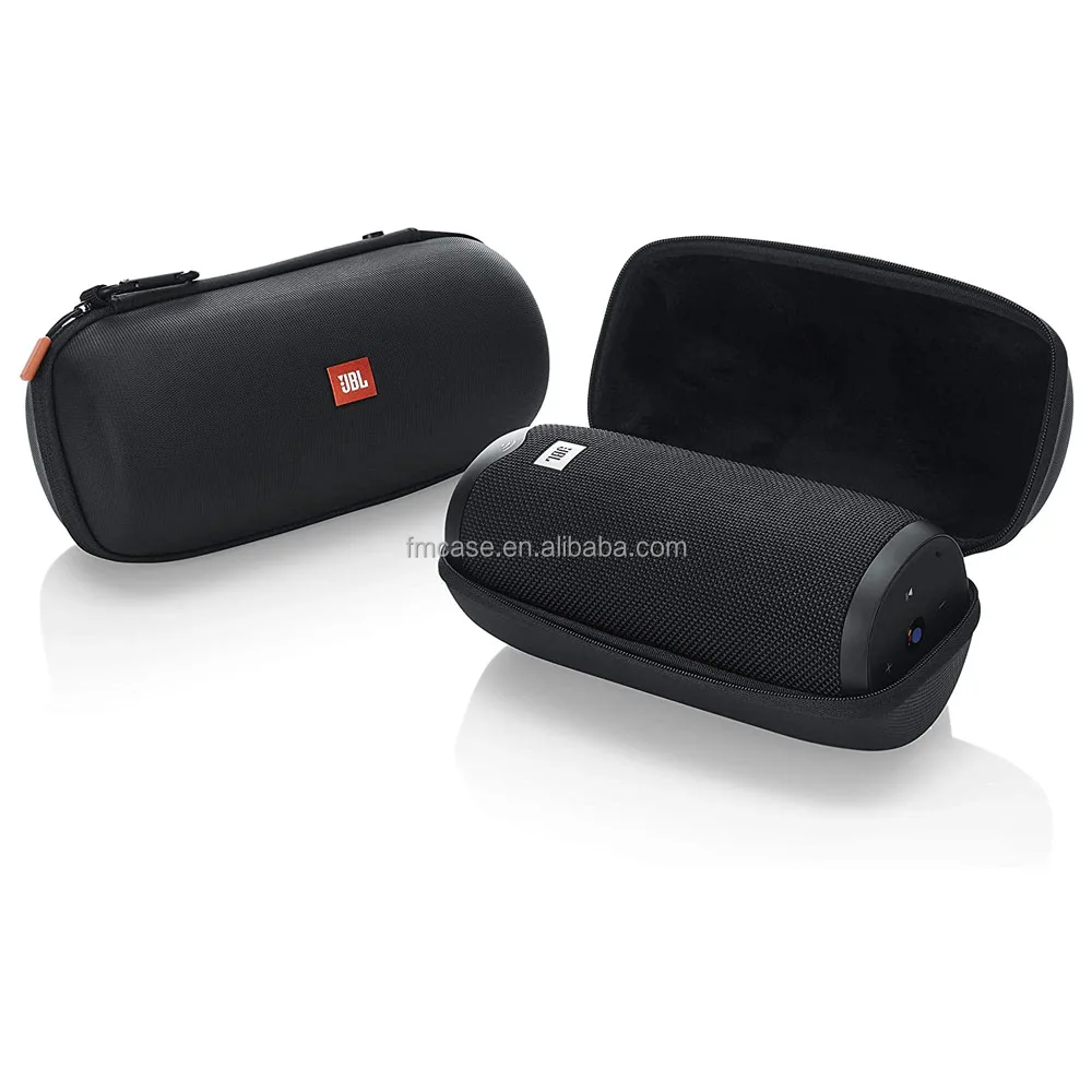 Fumao Carry Case for JBL Link 20 Wireless Portable Speaker; Rugged EVA Shell with Water Resistant Zippered Seal and Carabiner