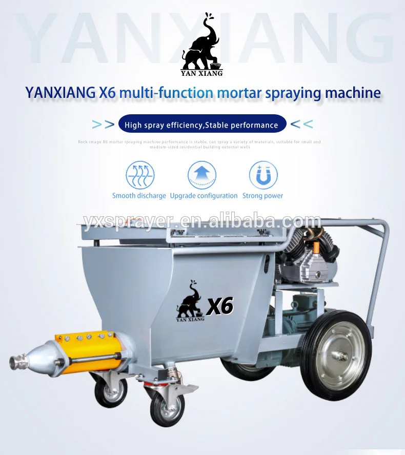 X6 cement mortar pump/pneumatic cement mortar pump