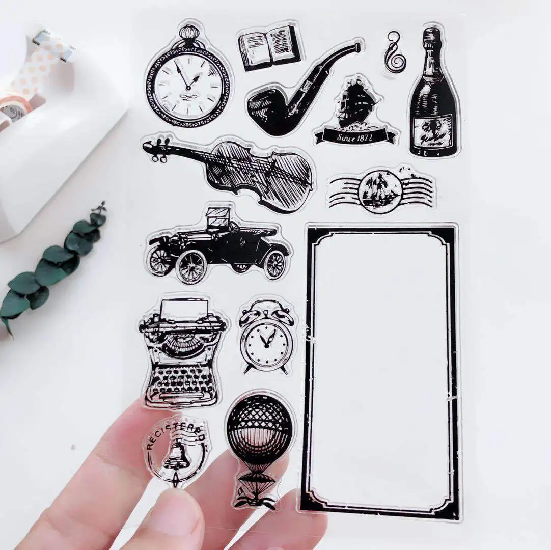 High Quality Scrapbook Decorative Custom Silicone Clear Stamp