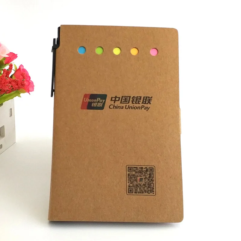 Cute Style School Stationery Supplies Kraft Paper Cover Notepad Combination Magnetic Sticky Notes Index Paper Stickers Memo Pad
