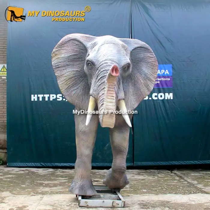 R Outdoor Animatronic Decoration Animal Artificial Animatronic Elephant Head For Sale
