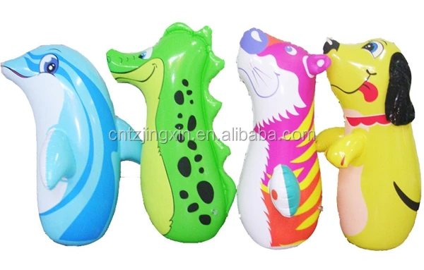 Custom kids inflatable dinosaur punching bag boxing