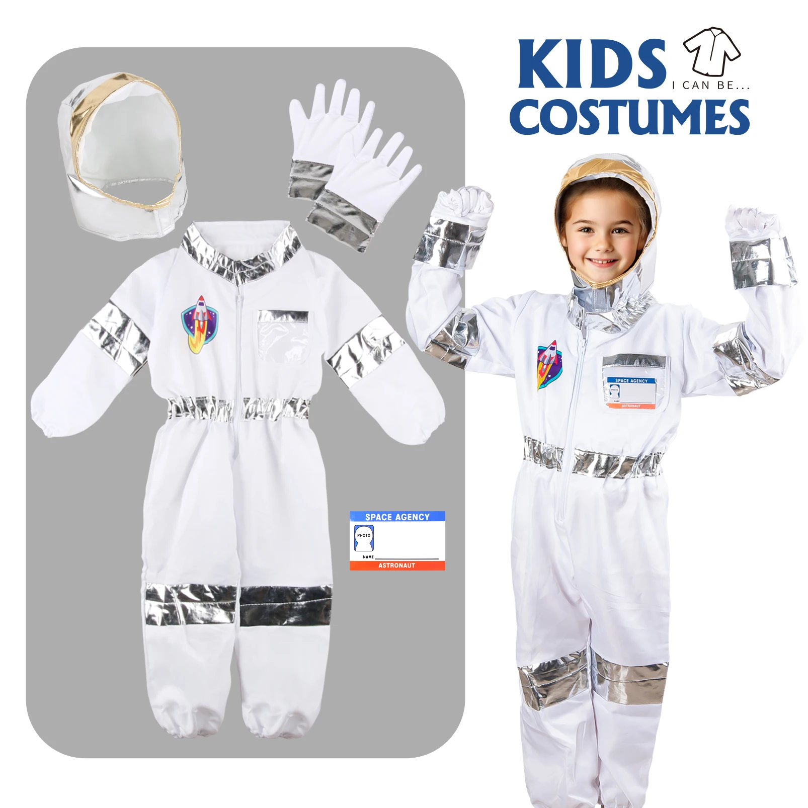 Set Astronaut Space Costume Product astronaut costume for kids Kid Pretend Dress Up Role Play