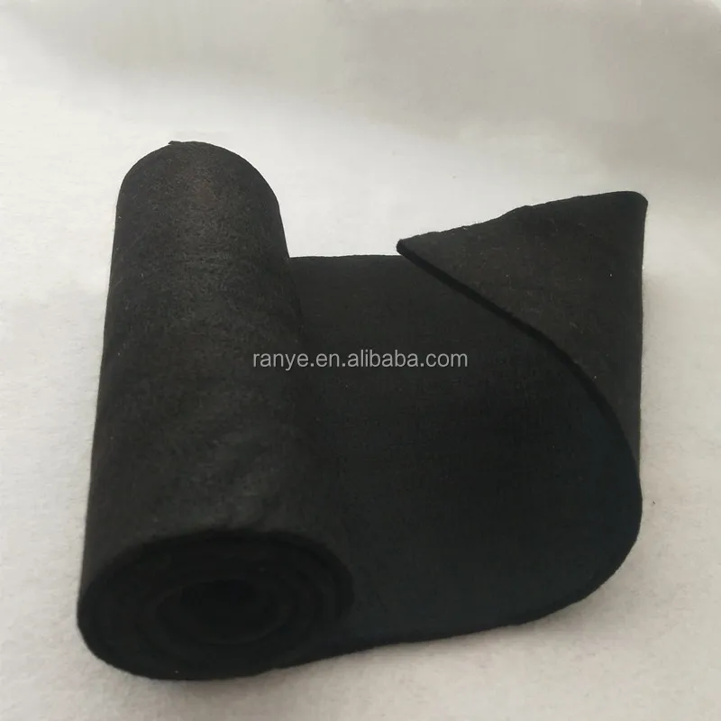 Pre-oxygenated carbon fiber felt fire retardant needle punch felt No dropping and no burning  blankets for car