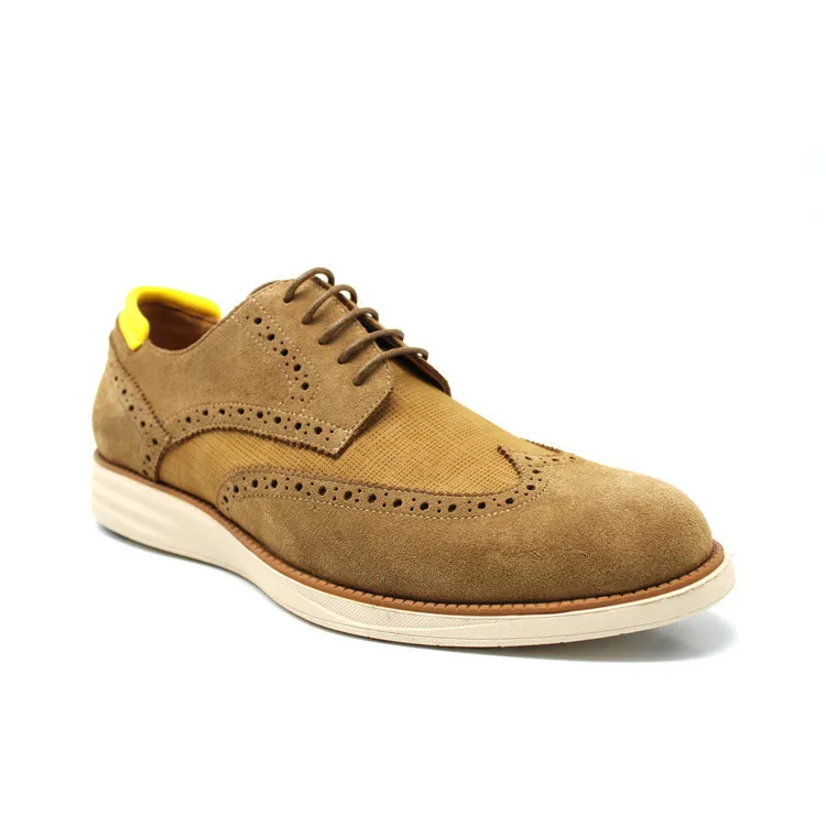 Заводская цена, мужская обувь, мужская повседневная обувь из коровьей замши на шнуровке