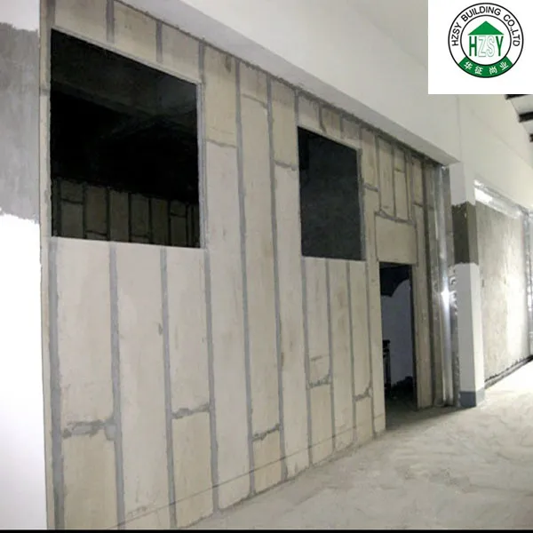 HZSY China Manufacturer Precast Concrete Lightweight Partition Wall Panel