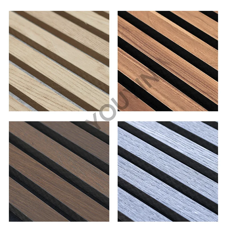 Quick Delivery Acoustic Wood Slat Ceiling and Wall Panels for Office Applications
