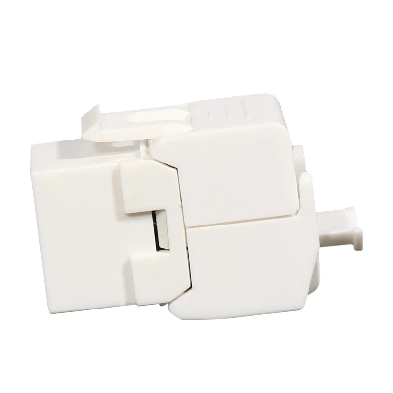 Toolless Module Cat6A UTP Keystone Jack 180 Degree UTP Keystone Jack Rj45 Network Module