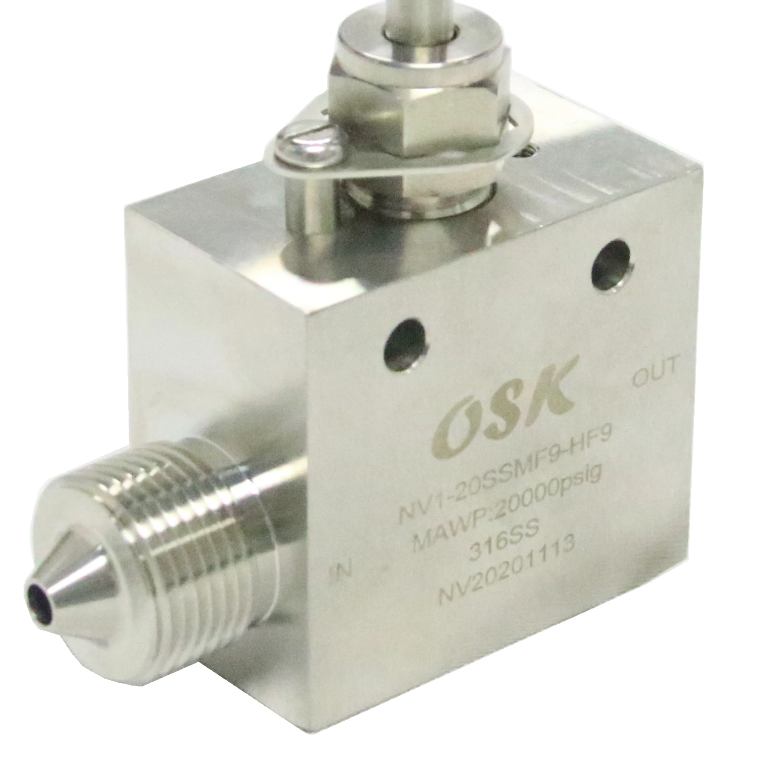 custom 20000~60000 Psi flow control female thread high pressure NV series needle valve