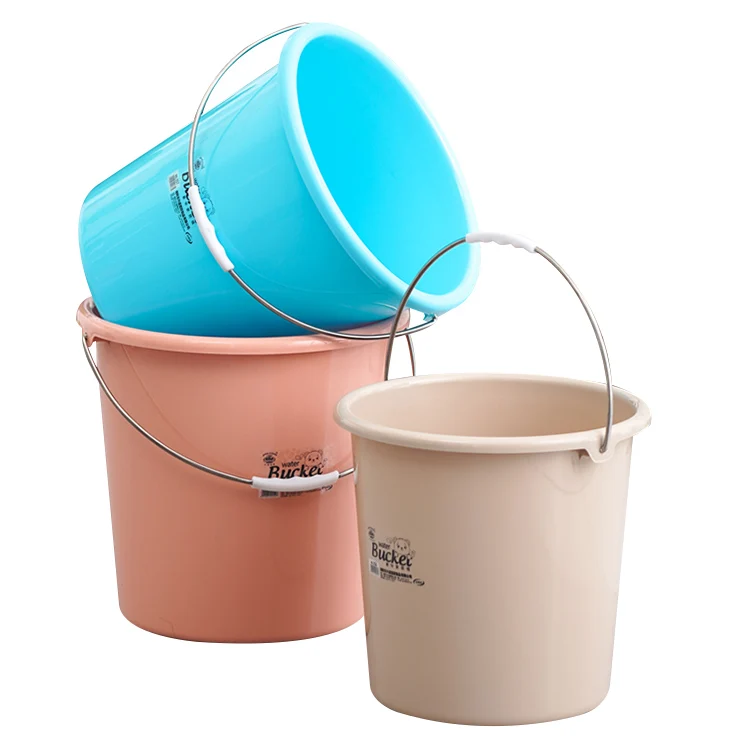 Factory Wholesale High Quality Portable Kitchen Water PP Plastic Bucket With Handle