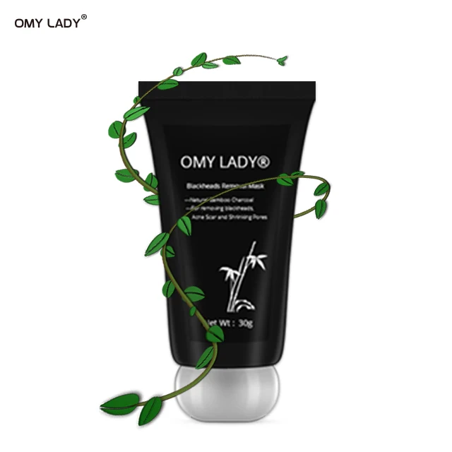 omy lady organic bamboo charcoal facial mask mud mask face peel cream for face whitening