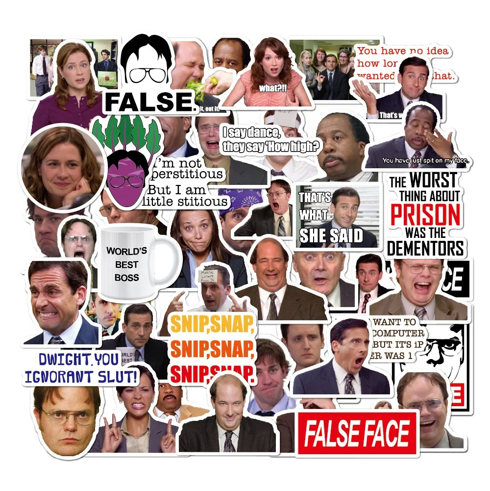 Классические ПВХ граффити наклейки на тележку чемодан водонепроницаемые стикеры игрушки для офиса американский Телевизор Пользовательские Стикеры