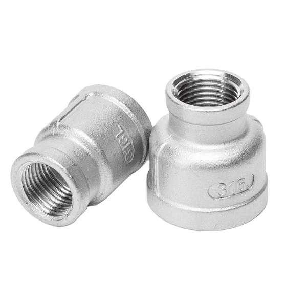 Stainless Steel 304/316 Sanitary Cast Fittings NPT Female Threaded Pipe Coupling Socket Reducer