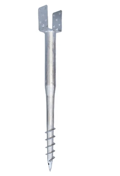 No Dig Ground Screw Anchor for Ground Post Stakes of 7/8 -2 2/8 Plastic Pole Holder Sleeves - 21.5 In  Mailbox Fence Post anchor