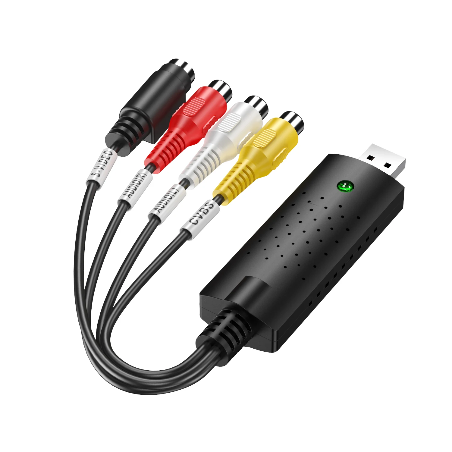 Excellent Quality USB 2.0 Audio Video VHS to DVD Converter Capture Card Adapter video easy capture