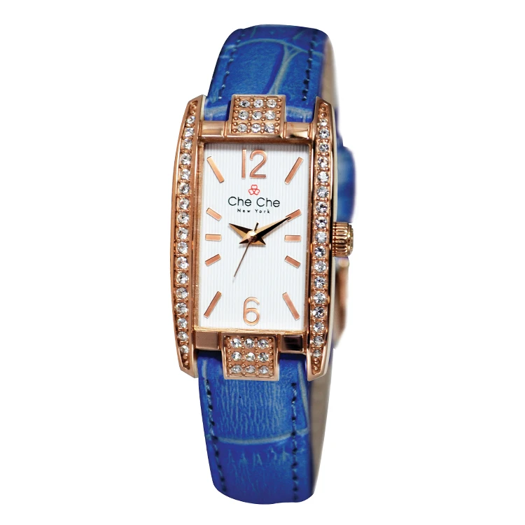 Women Square Diamond Wrist Watches For Ladies Dress Crystal Quartz Genuine Leather Strap Bracelet Watch